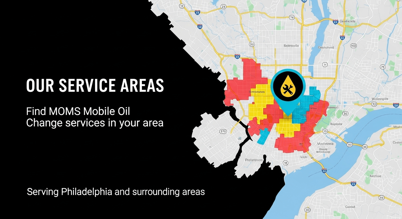 MOMS Mobile Oil Change®  Service Areas Map
